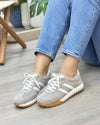 TENIS KINSLEY EN CUERO CARNAZA ARENA CON TALCO