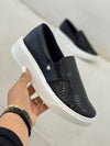 TENIS PARIS NEGRO - EN CUERO - MUJER